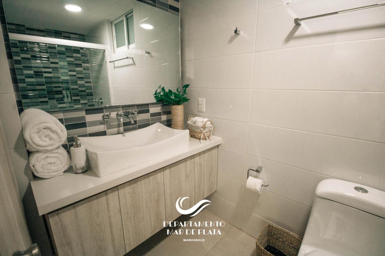 Hermoso Departamento Nuevo a 50 metros de playa!! Manzanillo Exterior foto