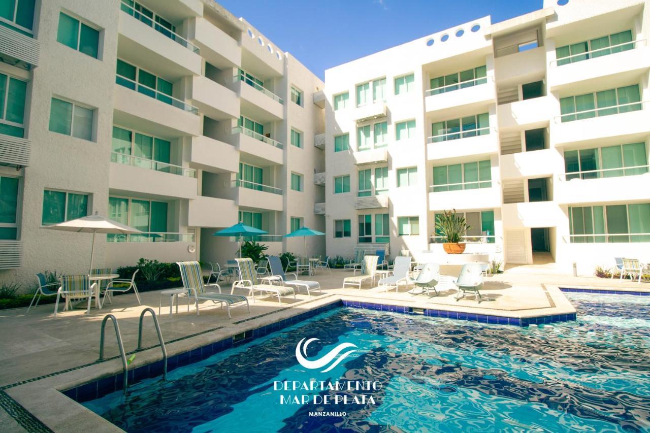 Hermoso Departamento Nuevo a 50 metros de playa!! Manzanillo Exterior foto