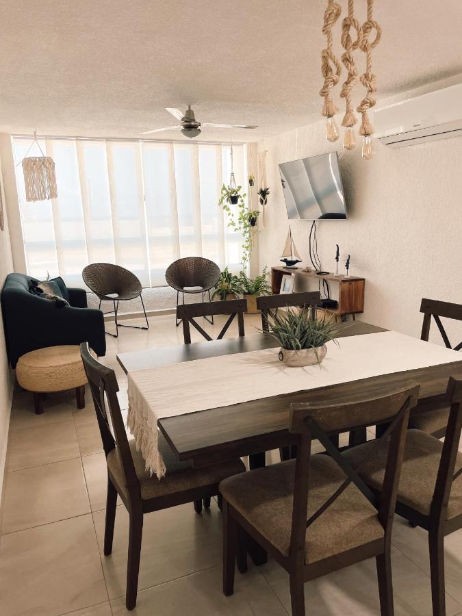 Hermoso Departamento Nuevo a 50 metros de playa!! Manzanillo Exterior foto